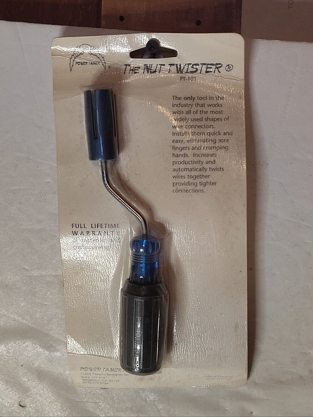 The Nut Twister Wire Nut Tool PT-101 Made In USA
